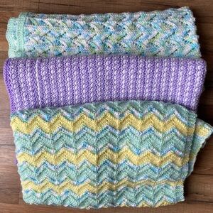 New Baby Knit Blankets (3pack)
